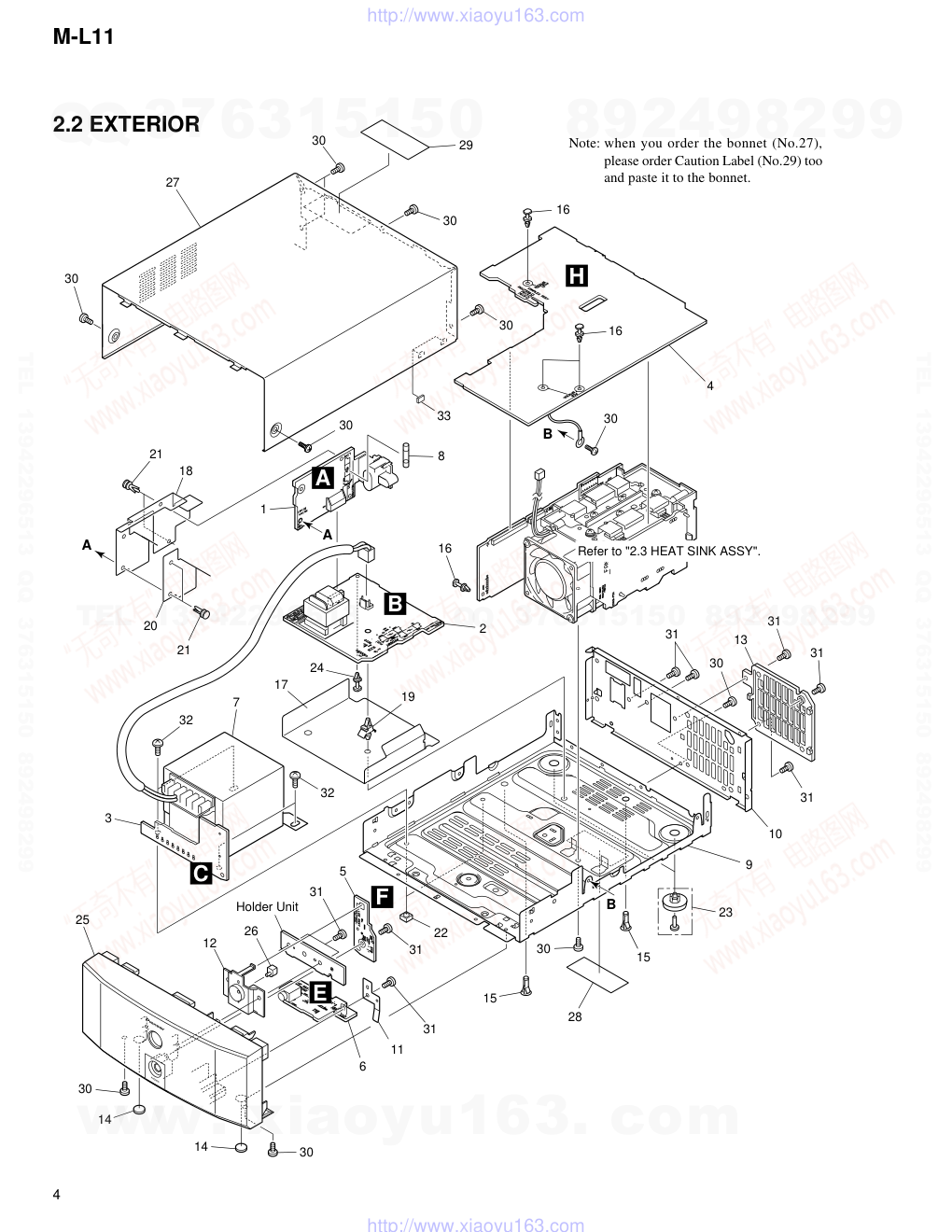先锋PIONEER M-L11音响电路图-3