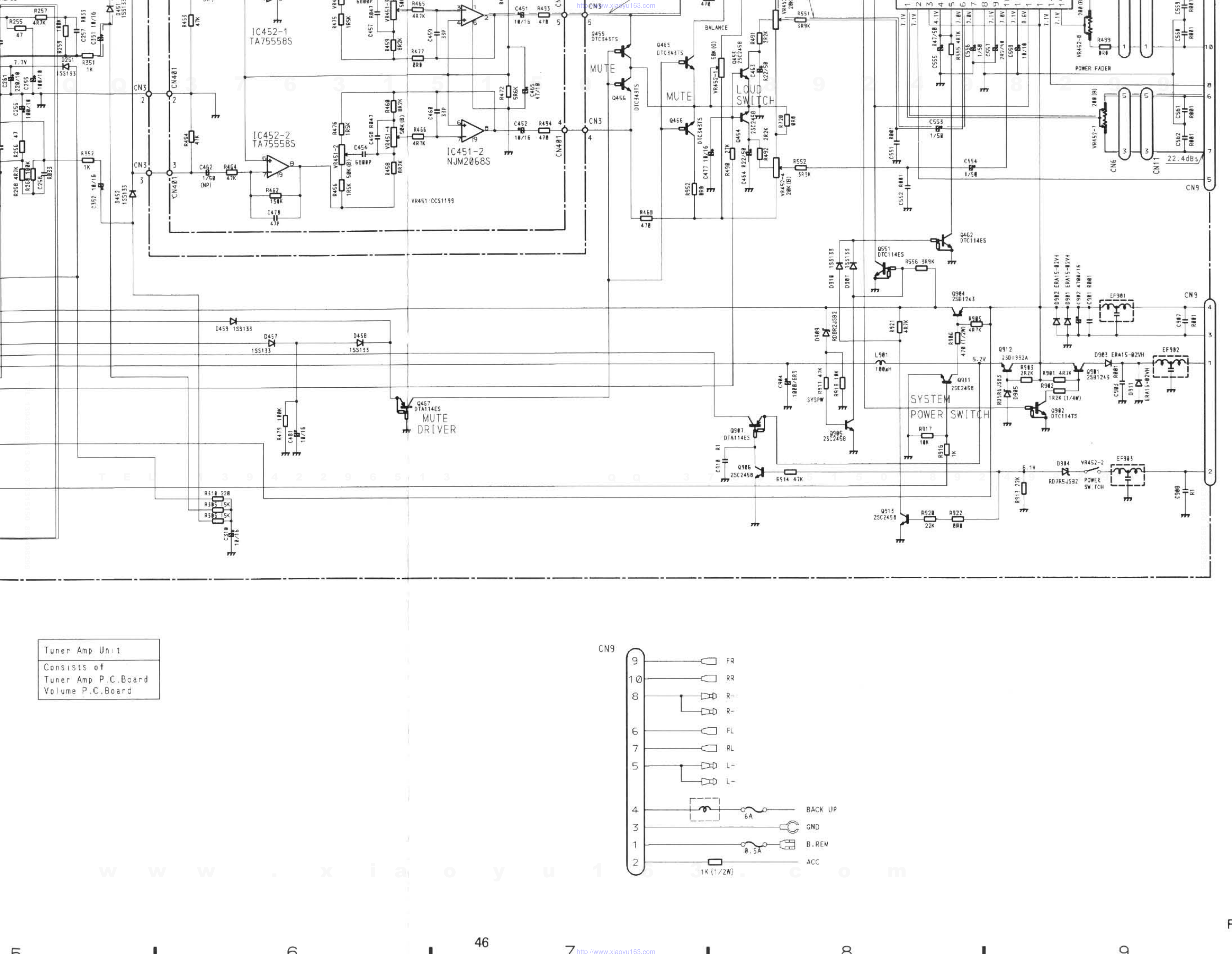 先锋PIONEER KEH-2500音响电路图-3 先锋PIONEER KEH-2500音响电路图-3