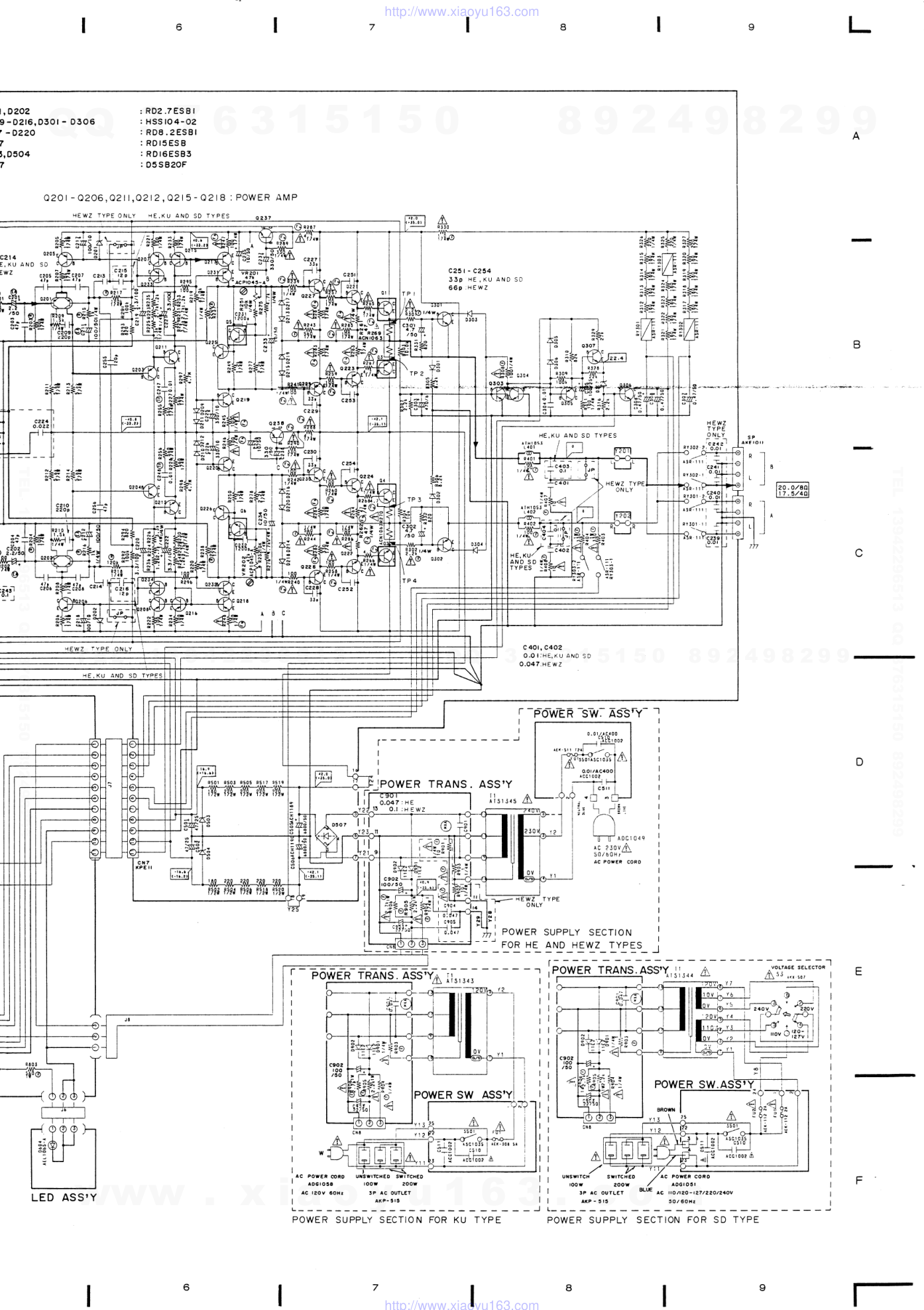 先锋PIONEER A-301音响电路图-7