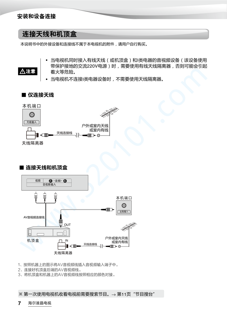 海尔LS55AL88U88液晶电视说明书-7 海尔LS55AL88U88液晶电视说明书-7