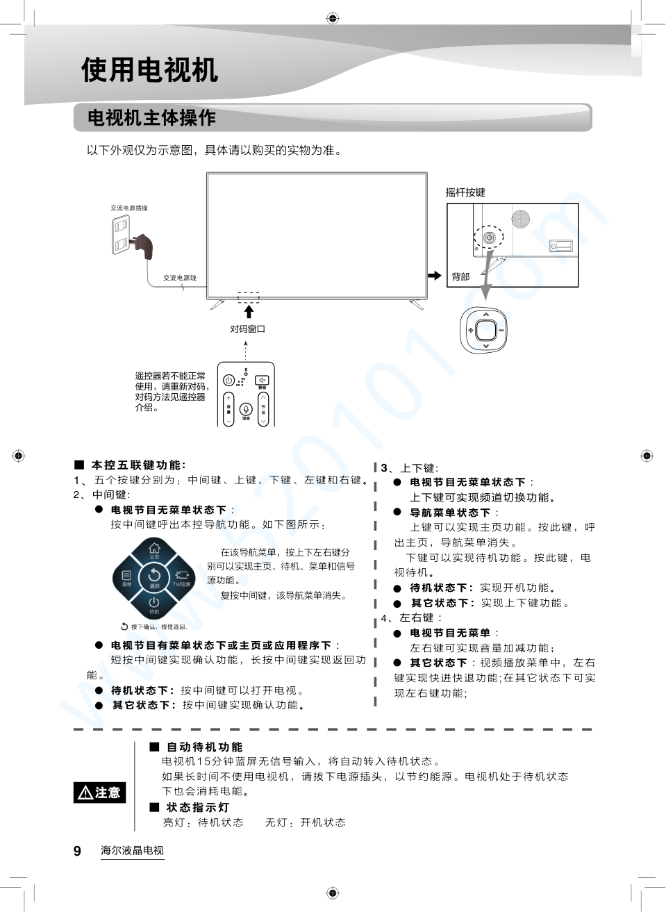 海尔LS55AL88K52A3液晶电视说明书-9 海尔LS55AL88K52A3液晶电视说明书-9