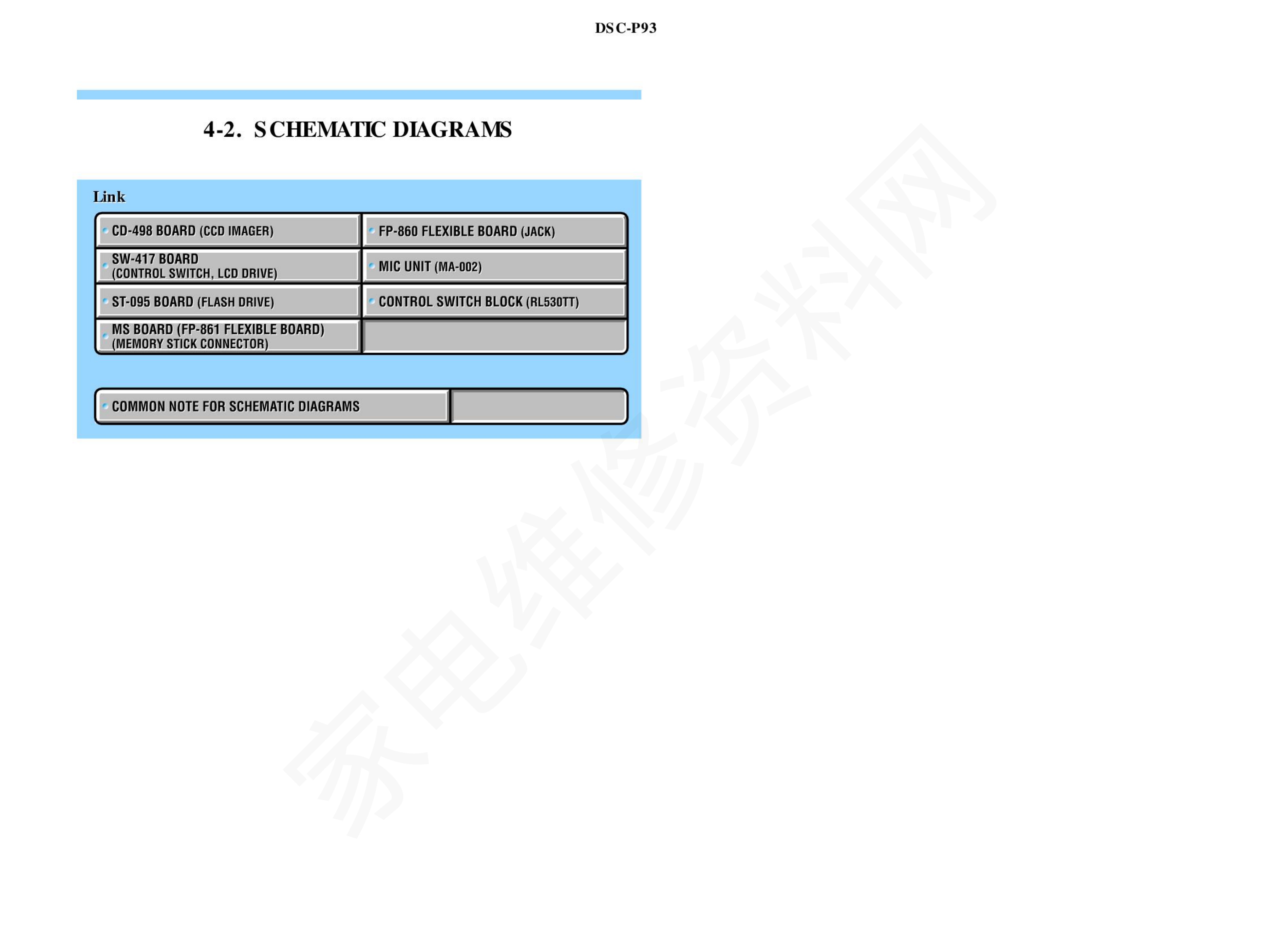 索尼DSC-P93数码相机电路图-5 索尼DSC-P93数码相机电路图-5