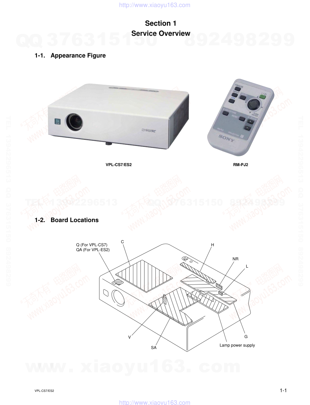 索尼SONY VPL-ES2电路图-5 索尼SONY VPL-ES2电路图-5