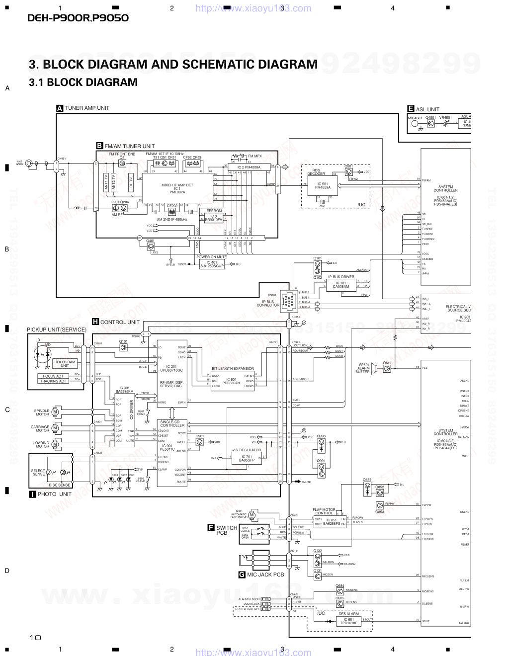 先锋PIONEER DEH-P900RUC电路图-9