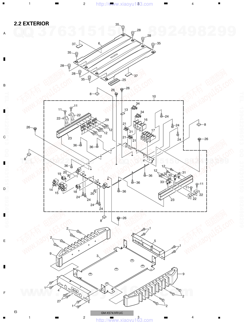 先锋PIONEER GM-X574音响电路图-5 先锋PIONEER GM-X574音响电路图-5