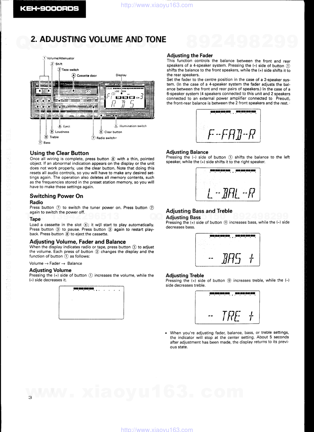 先锋PIONEER KEH-9000RDS音响电路图-3