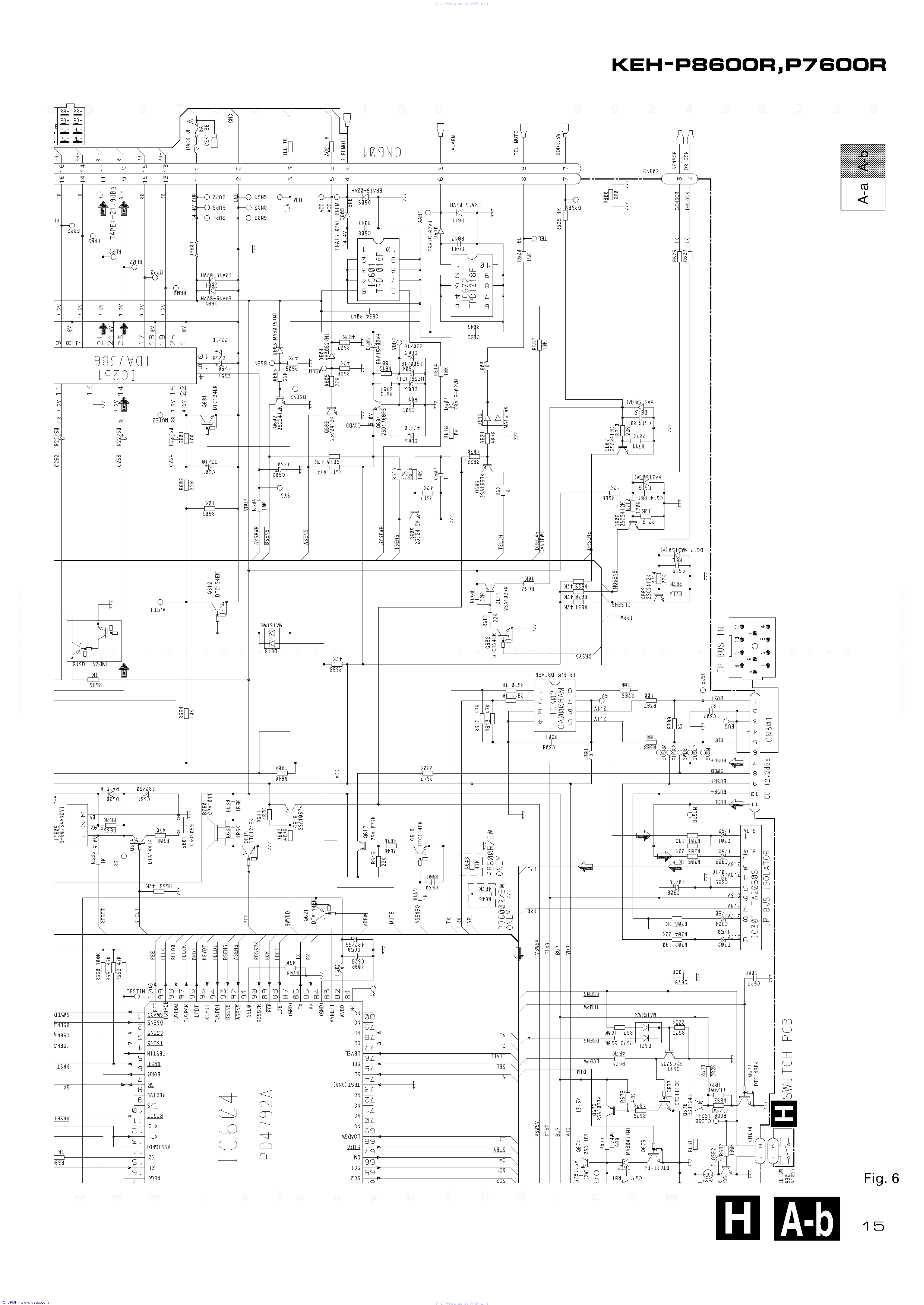 先锋PIONEER KEH-P8600R音响电路图-8 先锋PIONEER KEH-P8600R音响电路图-8