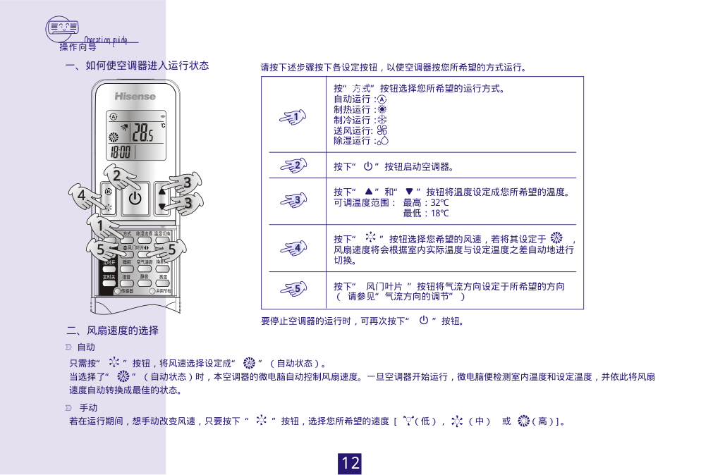 海信分体热泵挂壁式变频房间空调KFR-35GW09FZBpJ使用说明书-6 海信分体热泵挂壁式变频房间空调KFR-35GW09FZBpJ使用说明书-6