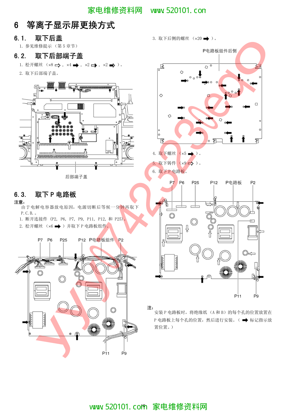 松下等离子TH-50PV70C彩电电路图纸维修手册-9