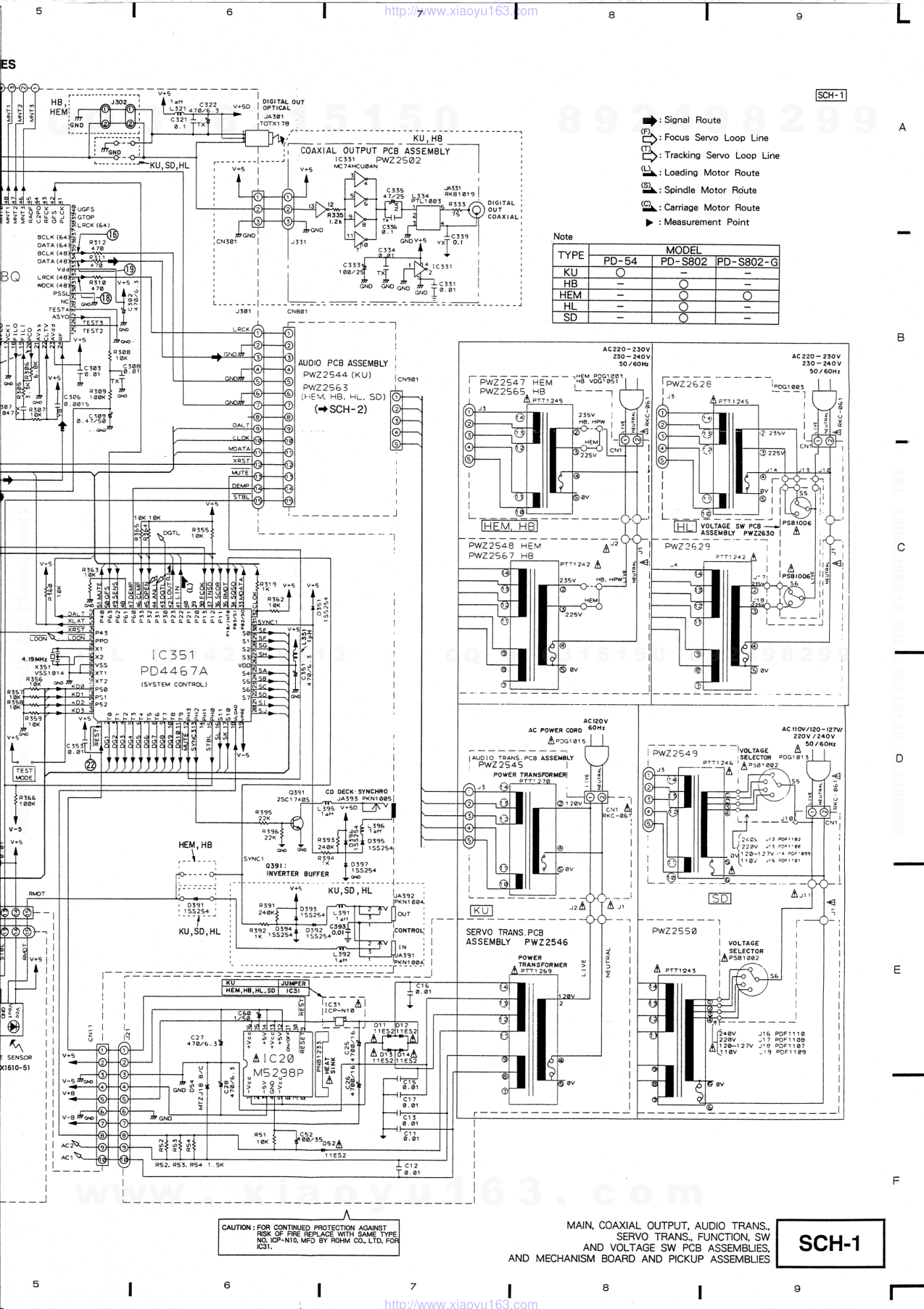 先锋PIONEER PD-S802-G音响电路图-9