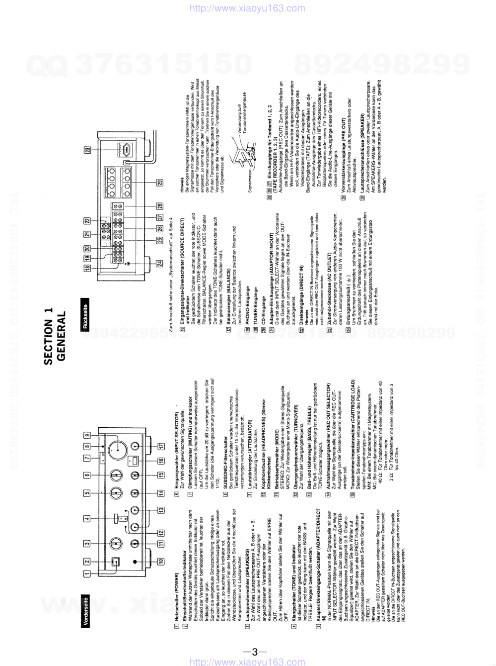 索尼SONY TA-F830ES音响电路原理图-2 索尼SONY TA-F830ES音响电路原理图-2