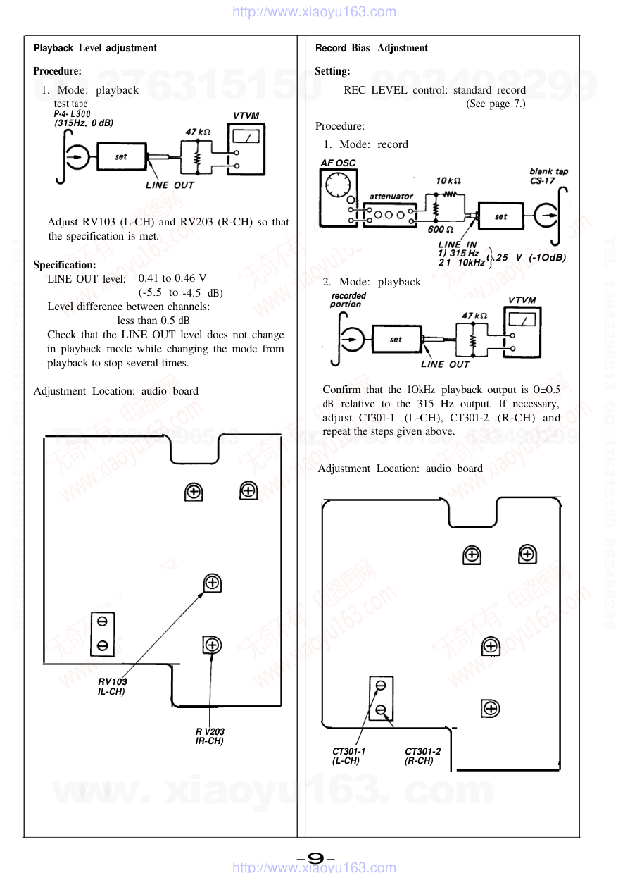 索尼SONY TC-R303电路图-8 索尼SONY TC-R303电路图-8