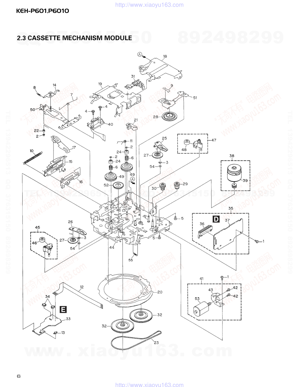 先锋PIONEER KEH-P6010音响电路图-5