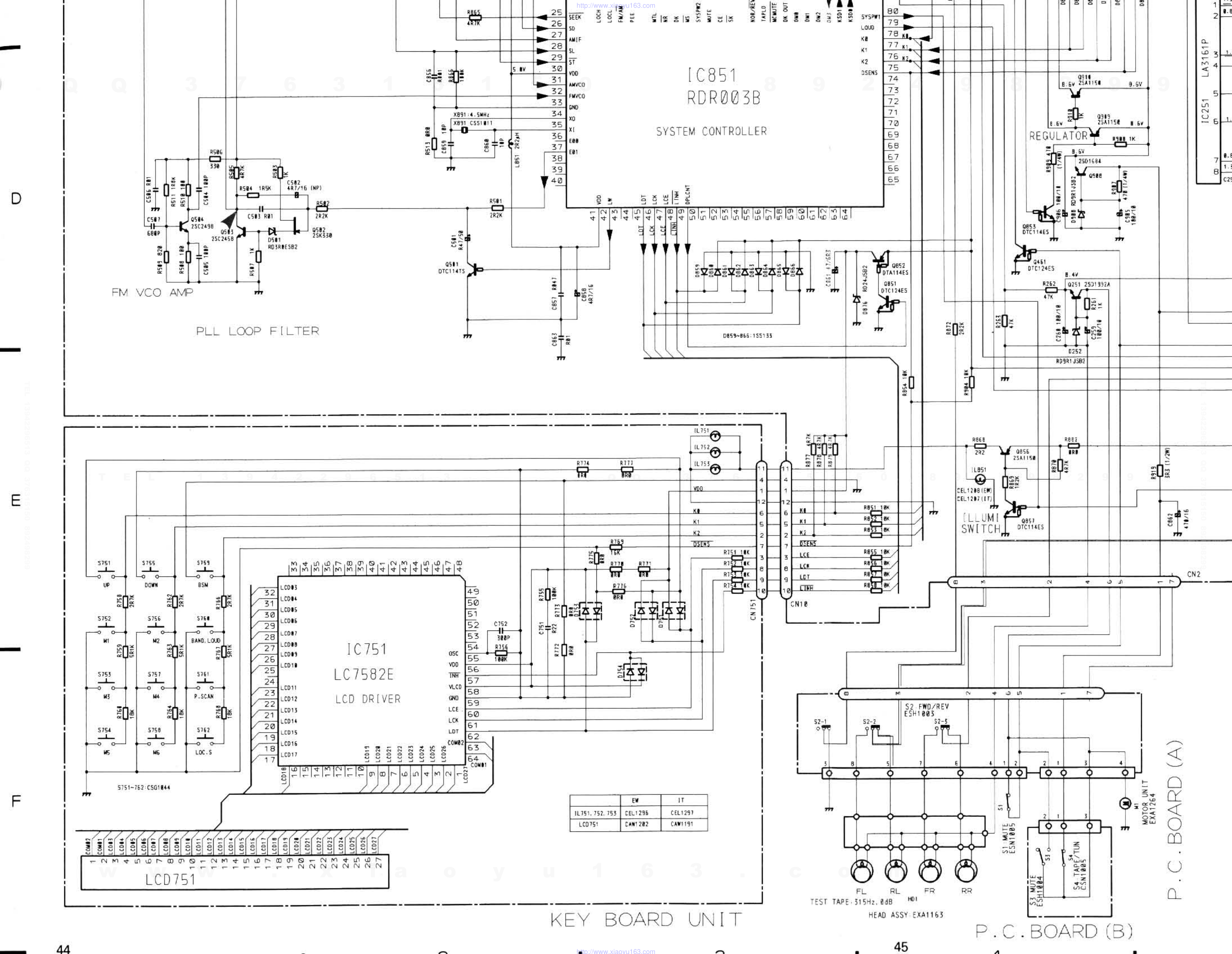 先锋PIONEER KEH-2500音响电路图-2 先锋PIONEER KEH-2500音响电路图-2