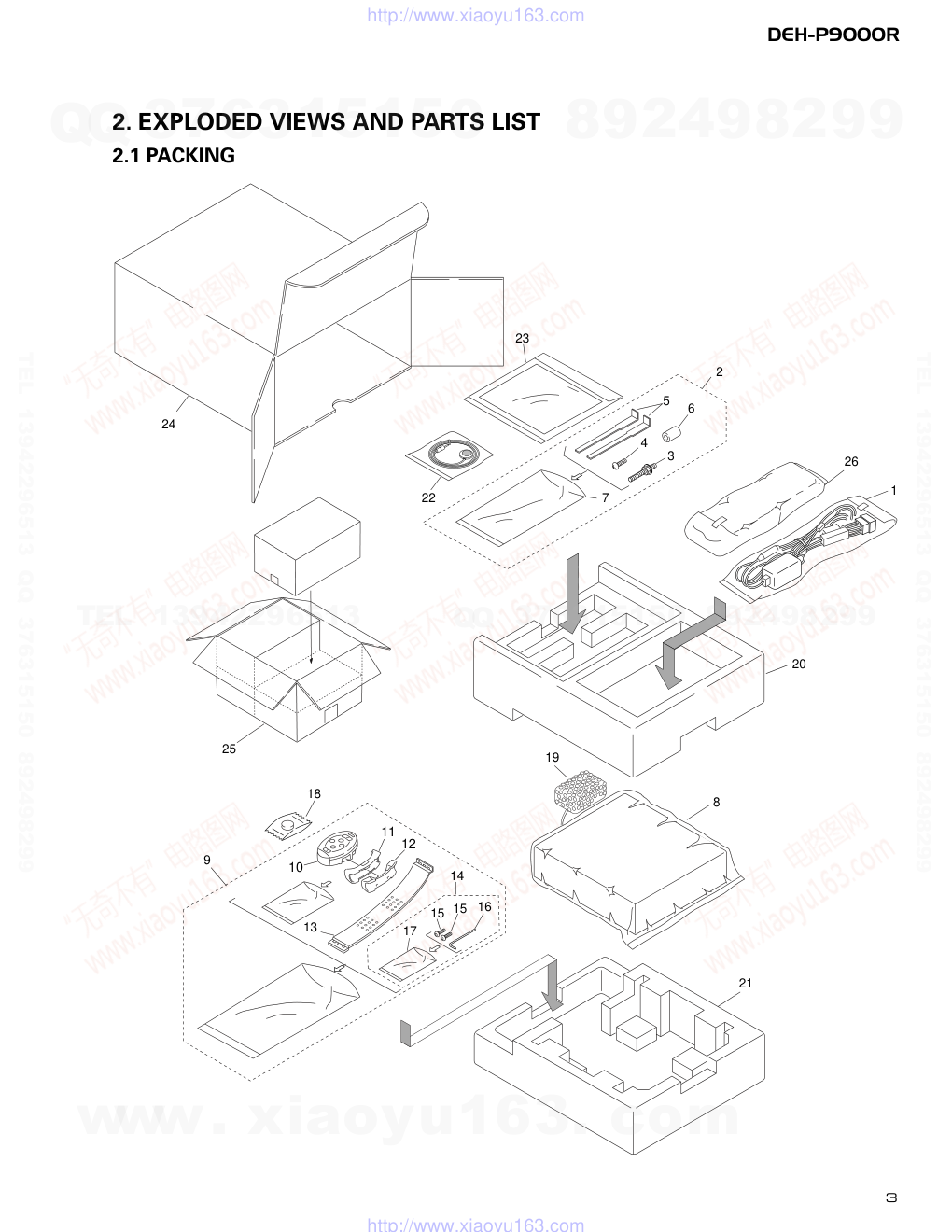 先锋PIONEER DEH-P9000REW电路图-2