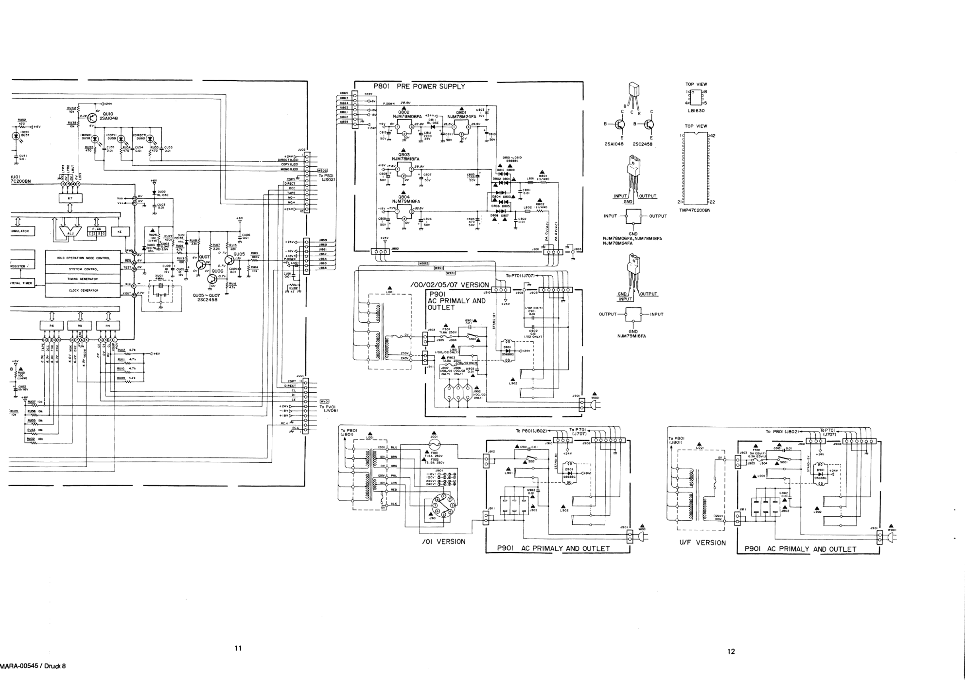 马兰士MARANTZ PM6202B音响电路图-9 马兰士MARANTZ PM6202B音响电路图-9