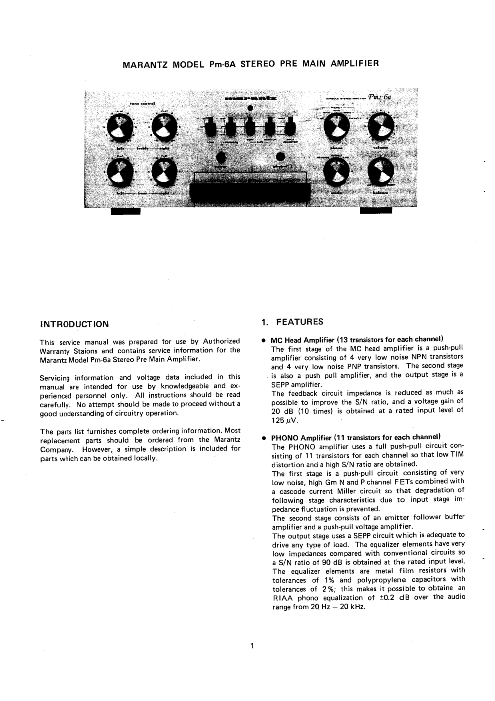 马兰士MARANTZ PM6A音响电路图-3 马兰士MARANTZ PM6A音响电路图-3