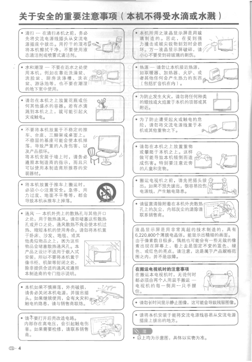 夏普LCD-40NX430A液晶电视说明书-4 夏普LCD-40NX430A液晶电视说明书-4