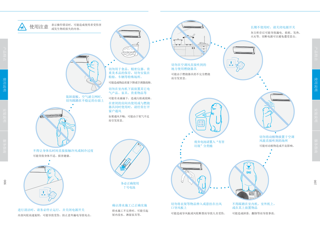 美的KFR-26GWBP3DN1Y-SA100(B1)挂壁式空调使用安装说明书-4