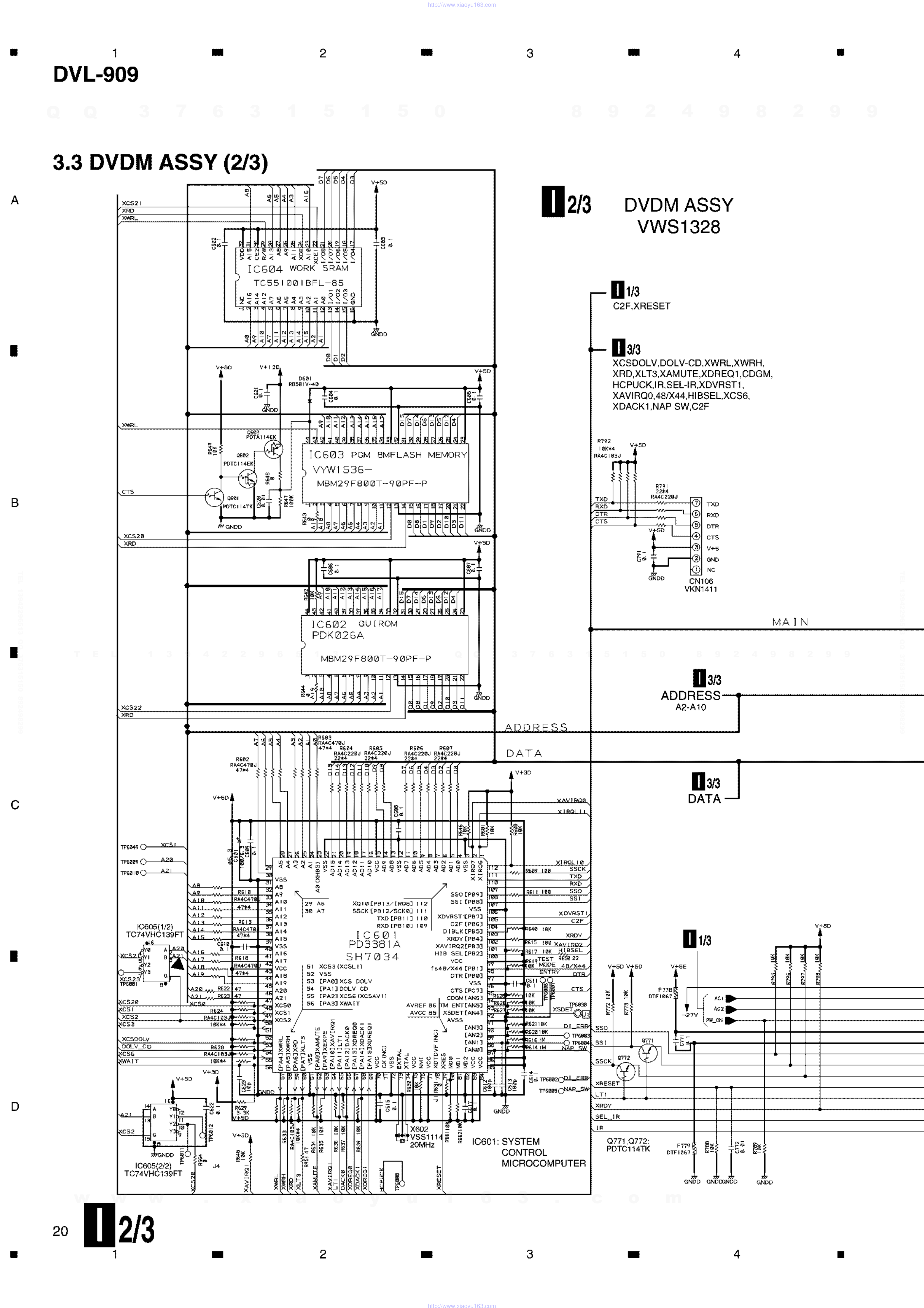 先锋PIONEER DVL-909音响电路图-2