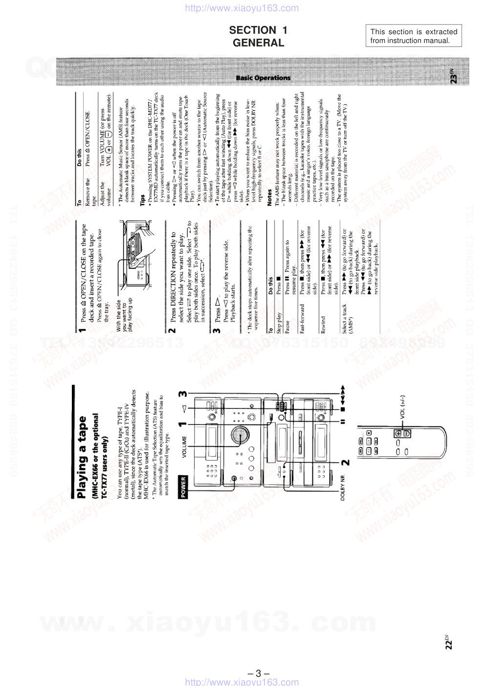 索尼SONY TC-EX66电路图-2