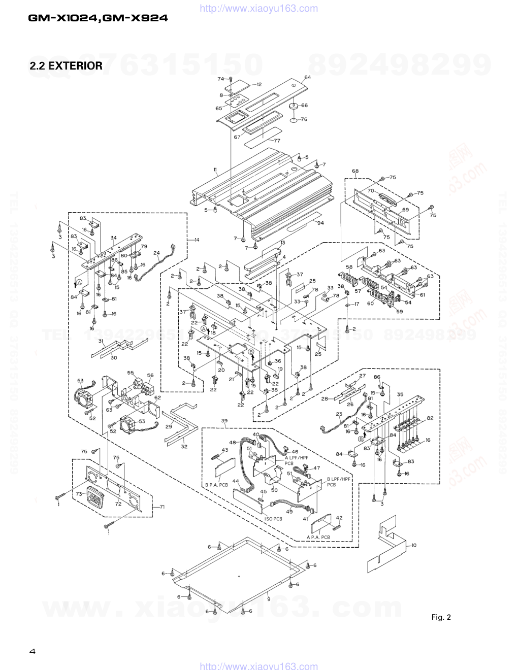 先锋PIONEER GM-X1024音响电路图-3 先锋PIONEER GM-X1024音响电路图-3