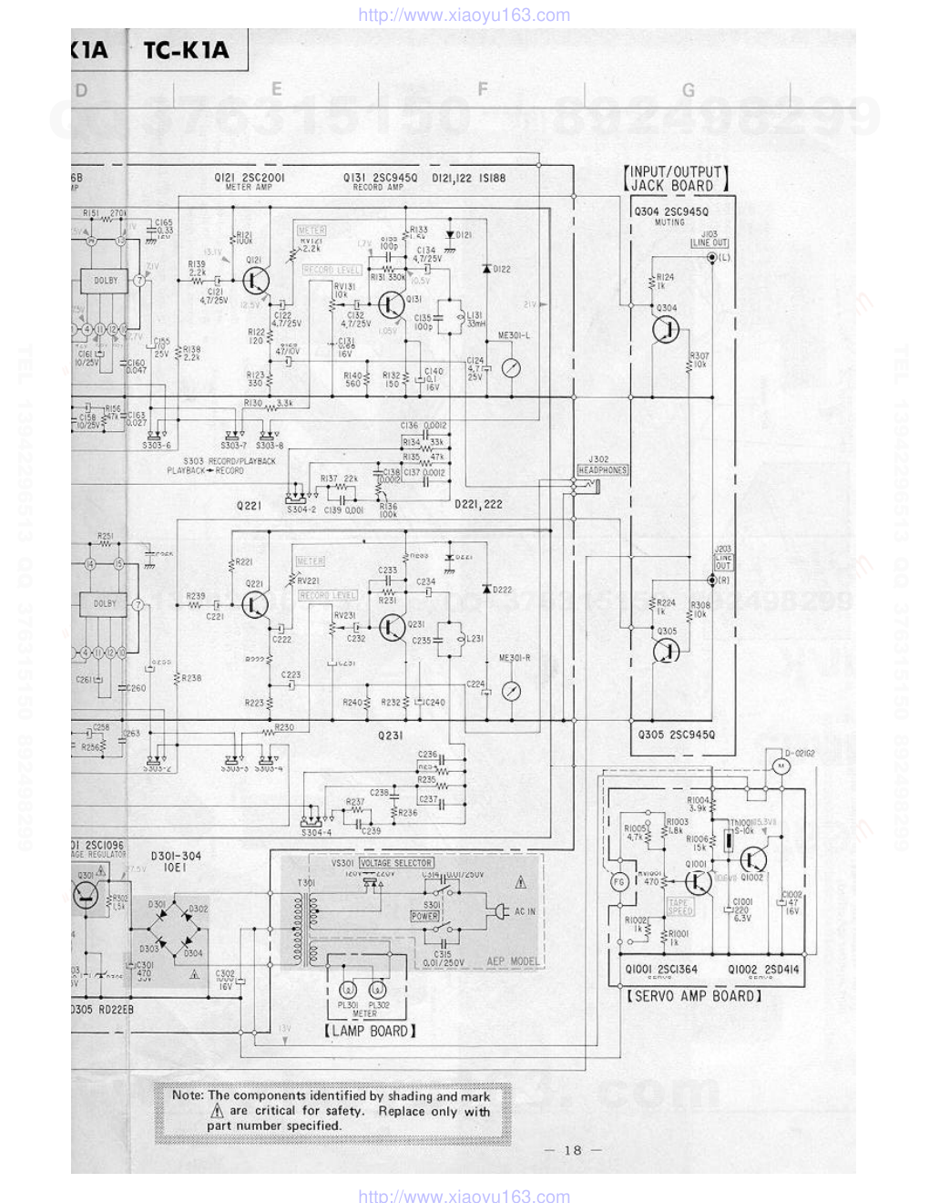 索尼SONY TC-K1A电路图-1