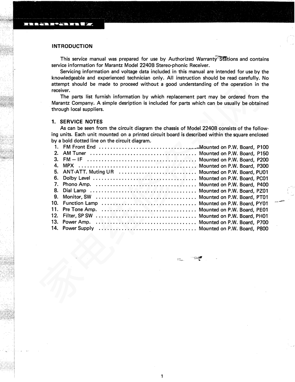 马兰士2240B收音机电路图-3