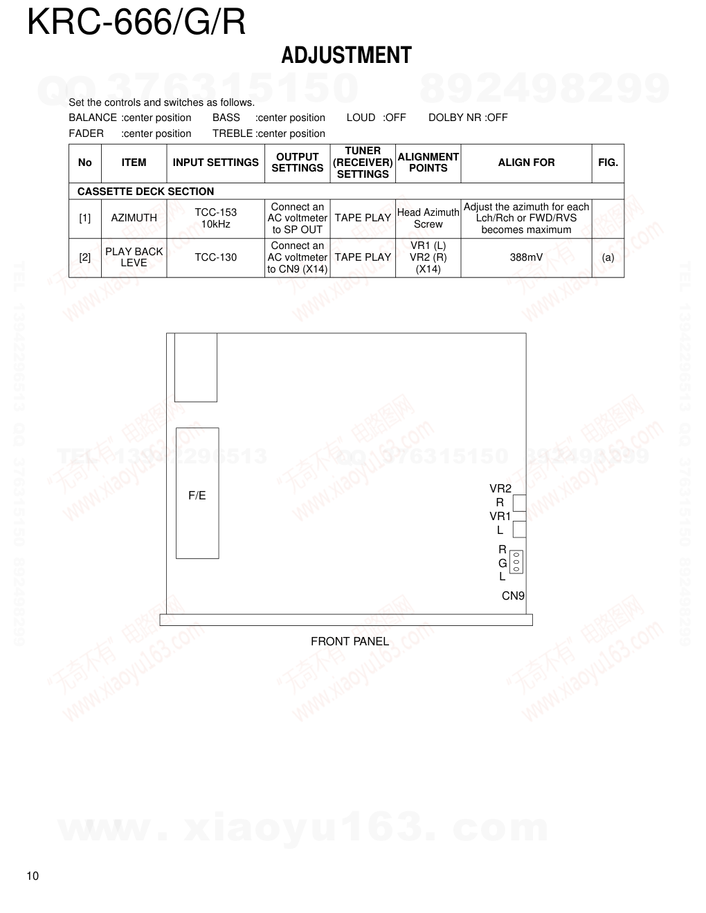建伍KENWOOD KRC-666G磁带录放机维修手册-9
