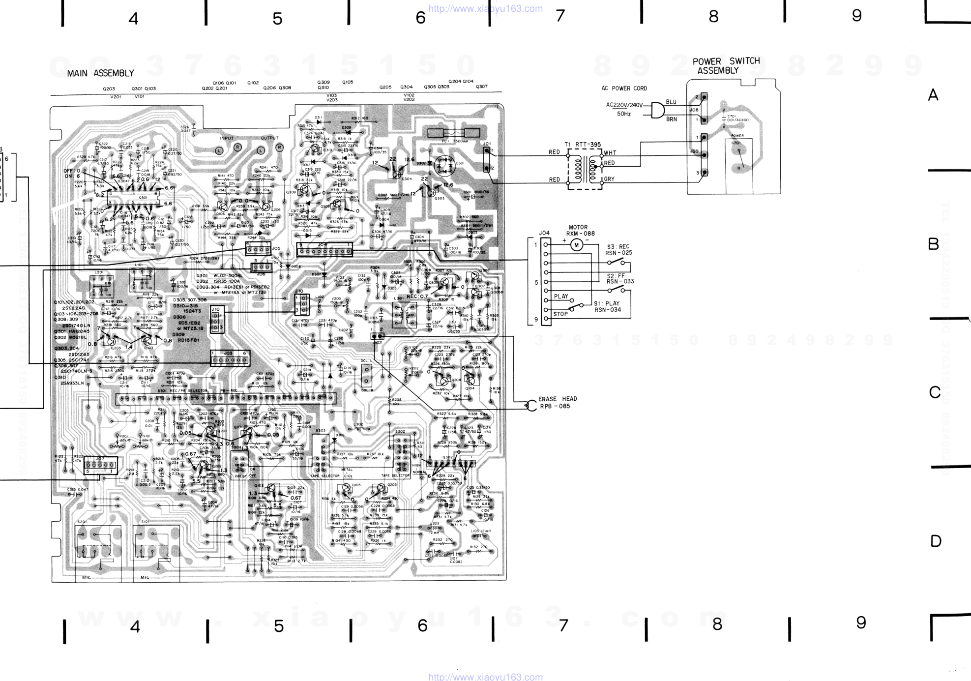 先锋PIONEER CT-350电路图-9 先锋PIONEER CT-350电路图-9