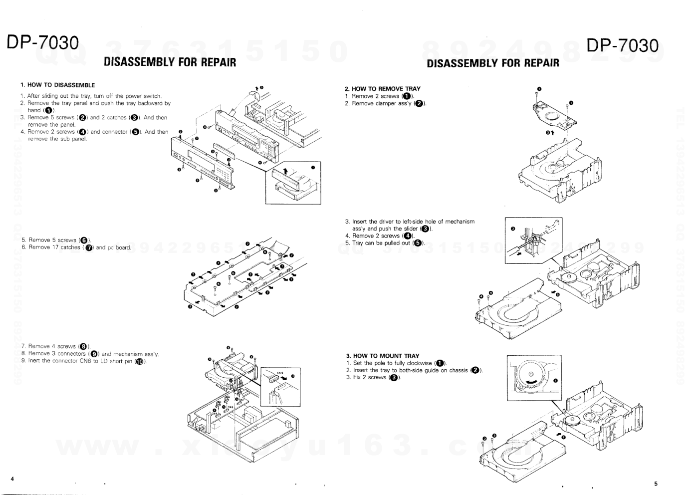 建伍KENWOOD DP-7030 CD播放机维修手册-2