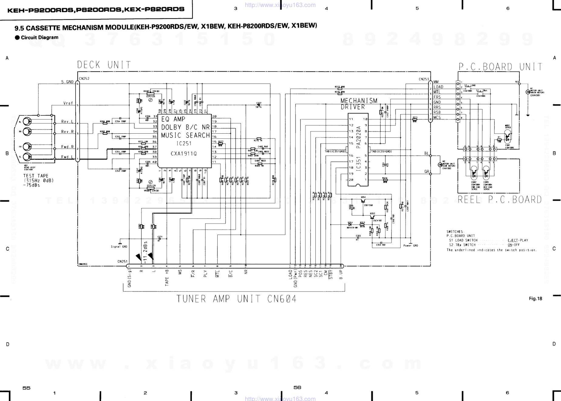 先锋PIONEER KEX-820PDS音响电路图-8 先锋PIONEER KEX-820PDS音响电路图-8