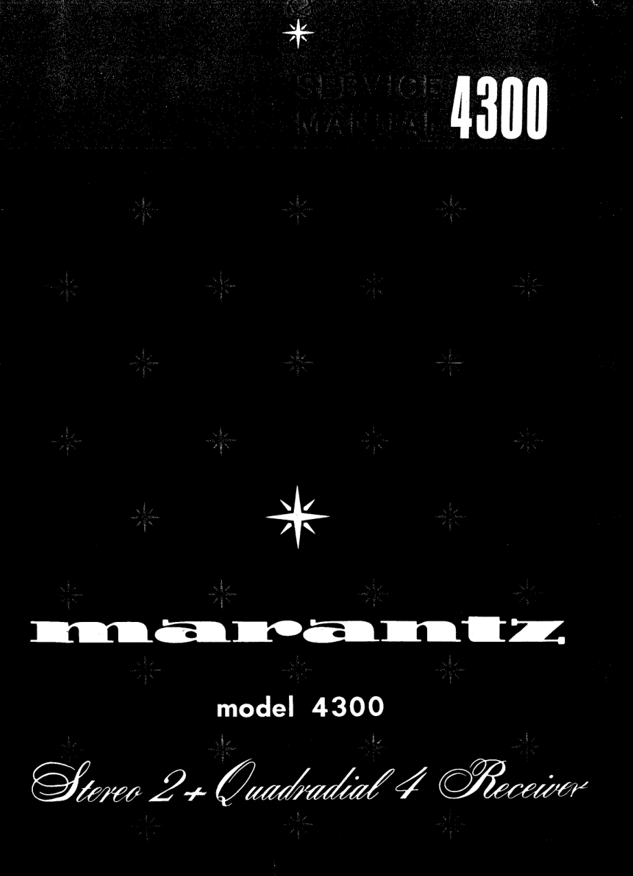 马兰士MARANTZ 4300音响电路图-0 马兰士MARANTZ 4300音响电路图-0