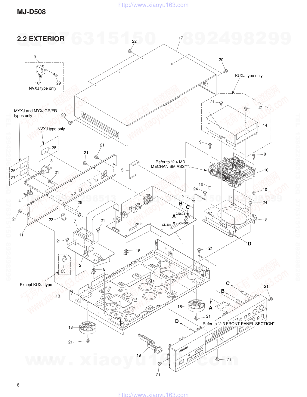 先锋PIONEER MJ-D508音响电路图-5 先锋PIONEER MJ-D508音响电路图-5