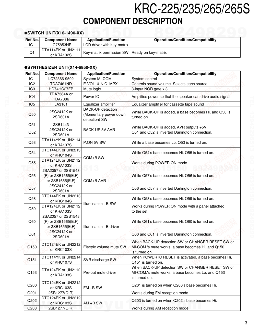 建伍KENWOOD KRC-225磁带录放机电路图-2 建伍KENWOOD KRC-225磁带录放机电路图-2