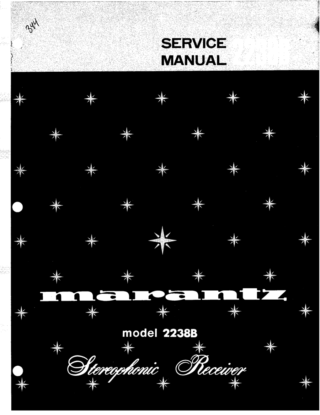 马兰士MARANTZ 2238B音响服务手册-0 马兰士MARANTZ 2238B音响服务手册-0