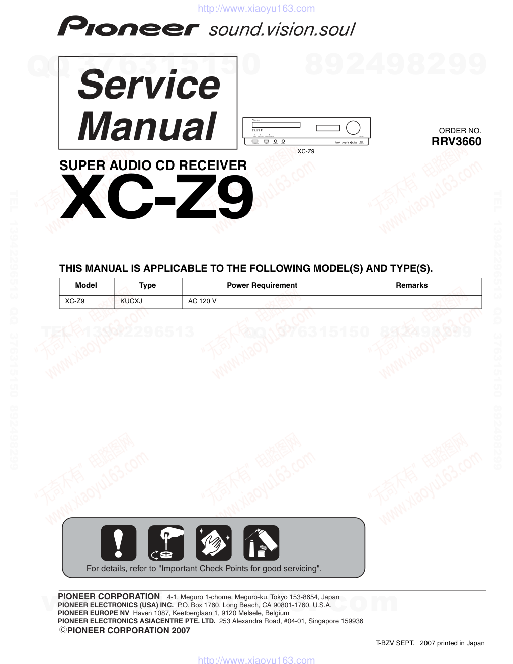 先锋PIONEER XC-Z9电路图-0
