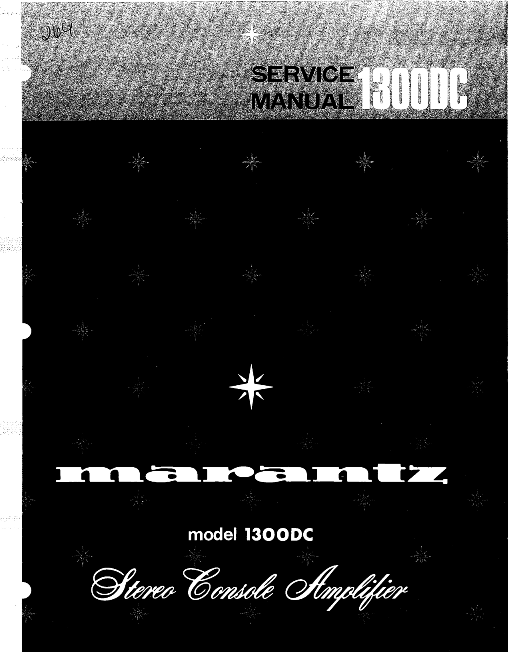 马兰士MARANTZ 1300DC音响服务手册-0