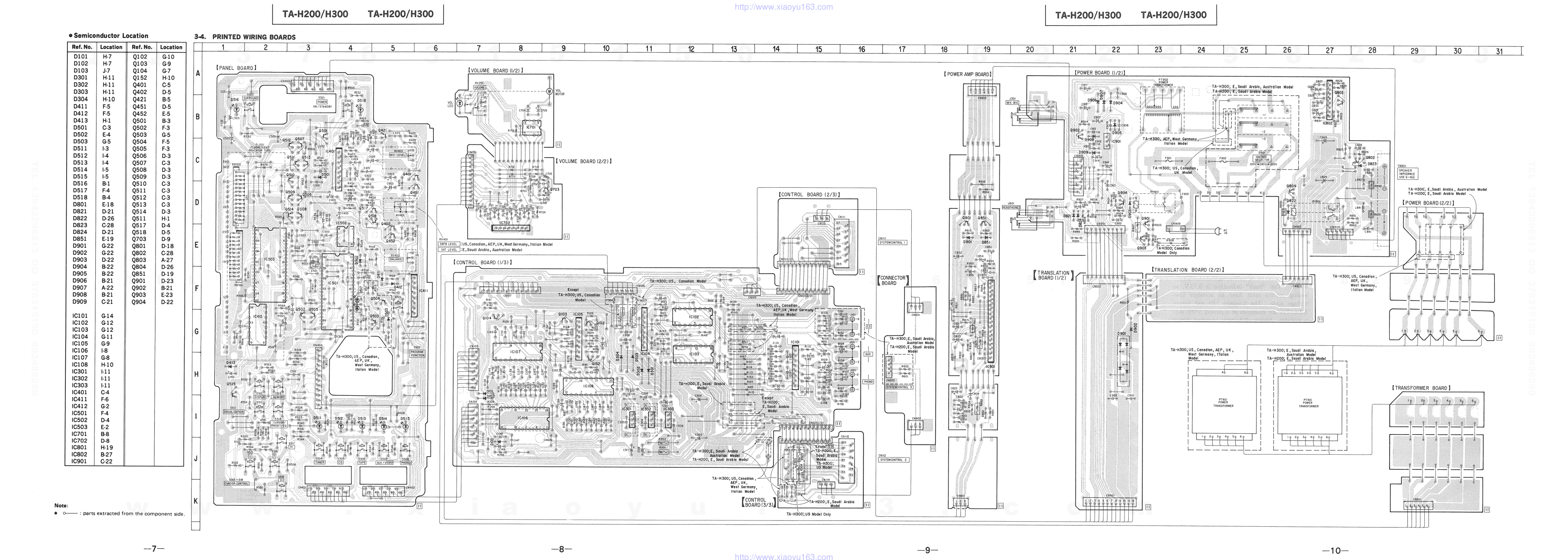 索尼SONY TA-H300音响电路原理图-6 索尼SONY TA-H300音响电路原理图-6