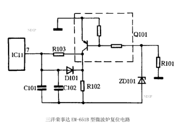 三洋荣事达EM-651B微波炉电路图-1