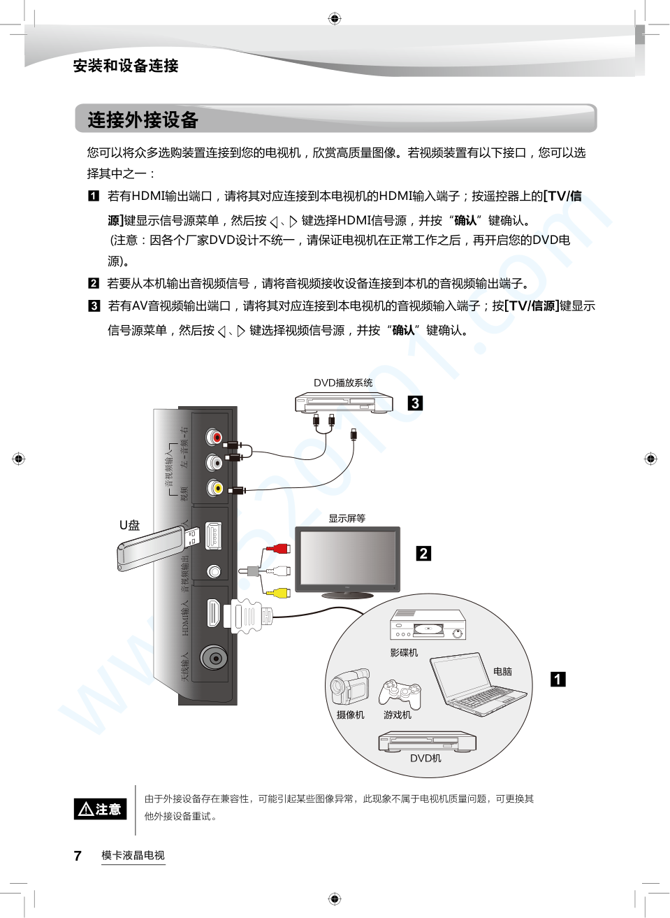 海尔32A6M液晶电视说明书-7 海尔32A6M液晶电视说明书-7