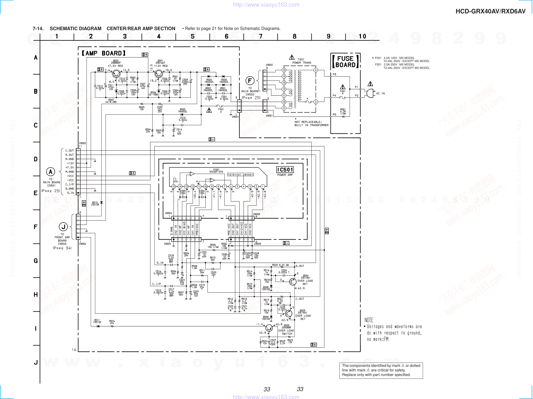 索尼SONY HCD-GRX40AV音响电路图-7