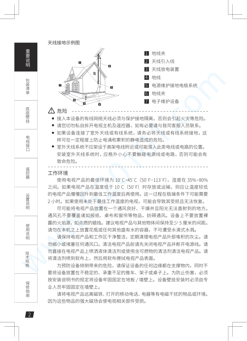 联想55K3液晶电视说明书-1 联想55K3液晶电视说明书-1