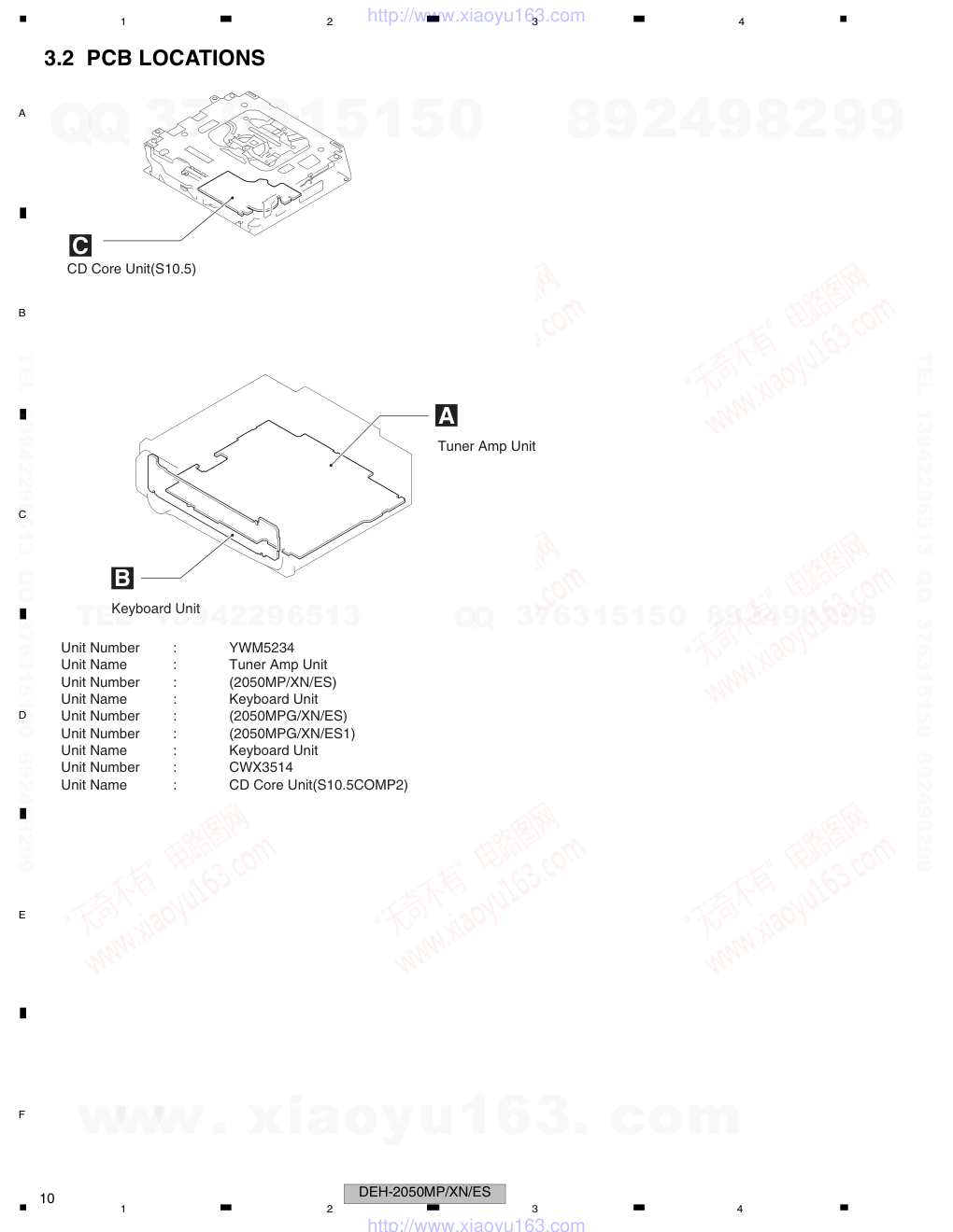 先锋PIONEER DEH-2050MPXNES电路图-9 先锋PIONEER DEH-2050MPXNES电路图-9