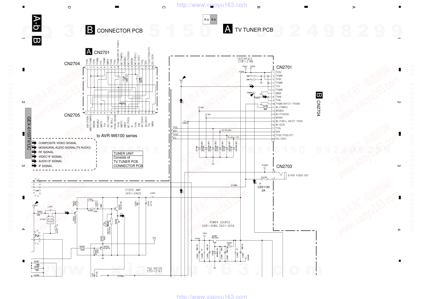 先锋PIONEER GEX-6100TV音响电路图-6 先锋PIONEER GEX-6100TV音响电路图-6