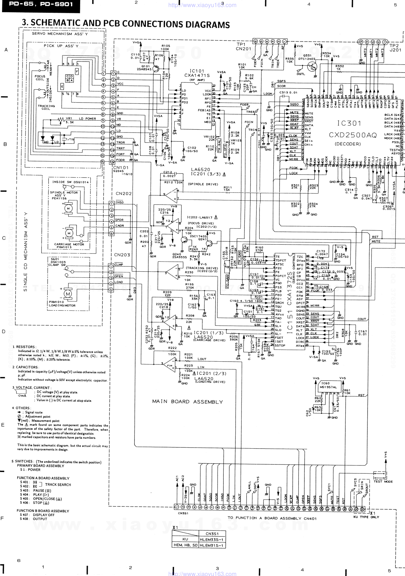 先锋PIONEER PD-65音响电路图-5 先锋PIONEER PD-65音响电路图-5