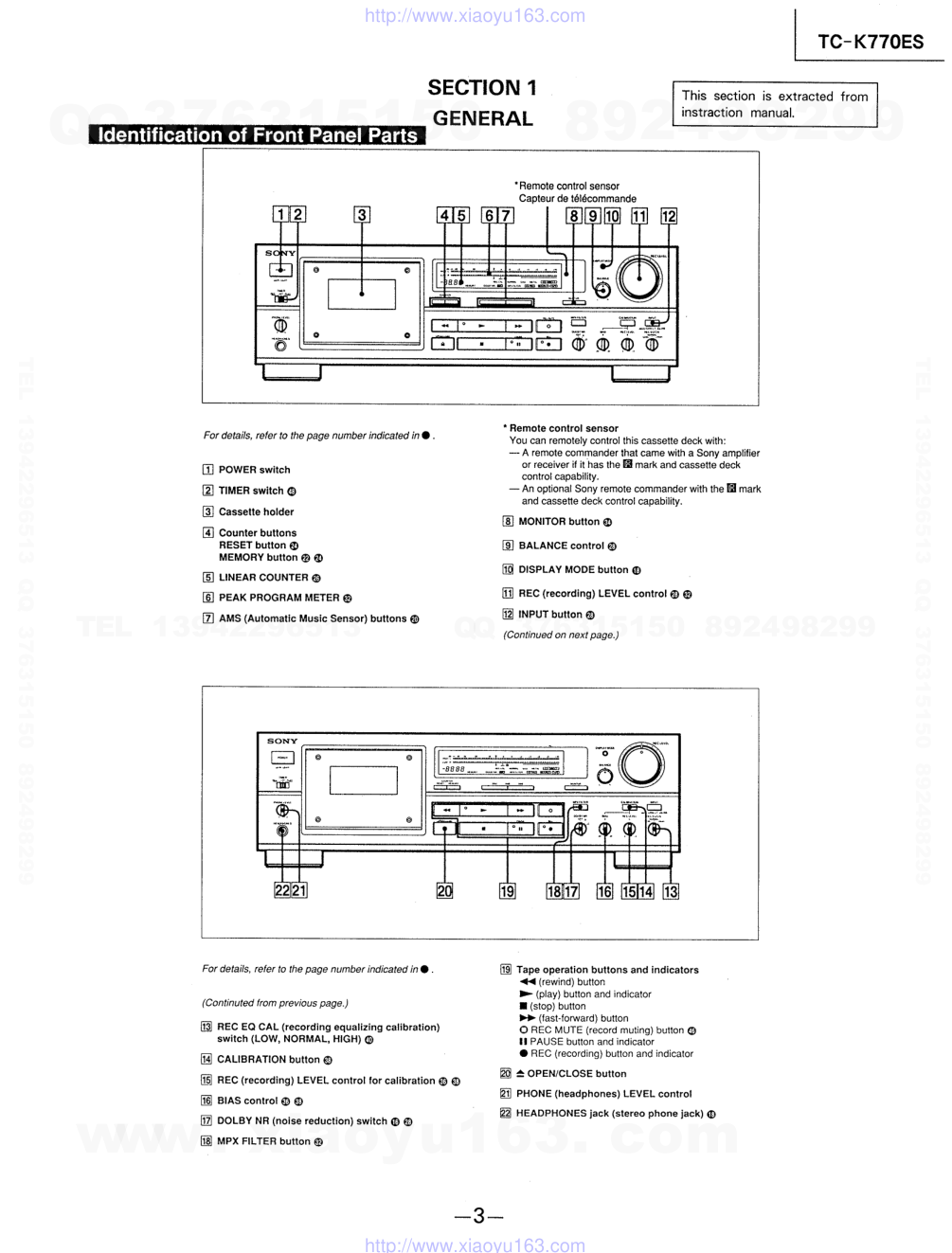 索尼SONY TC-K770ES电路图-2 索尼SONY TC-K770ES电路图-2