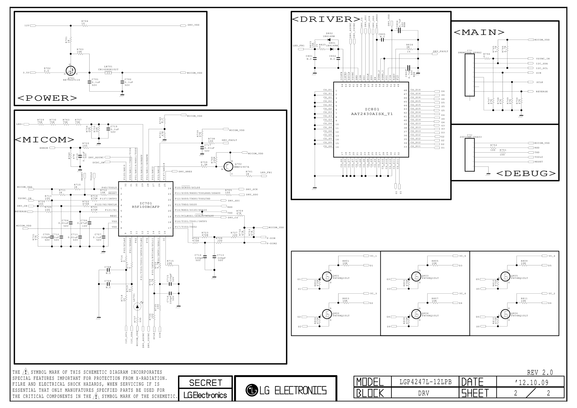 LG LED TV EAY62608901 EAX64427101_LGP4247L-12LPB电源板电路图-2