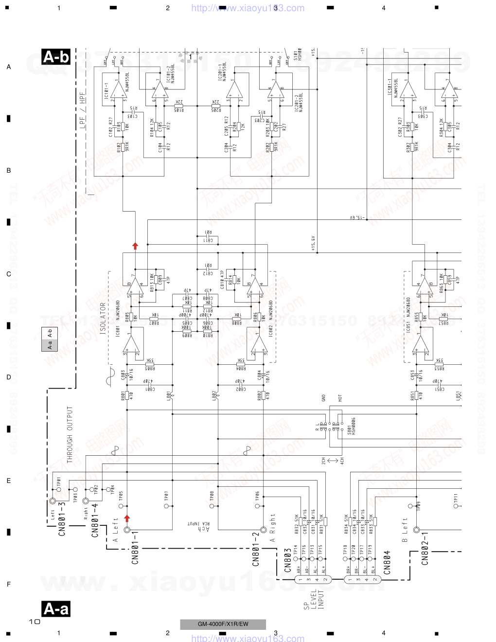 先锋PIONEER GM-4000F音响电路图-9 先锋PIONEER GM-4000F音响电路图-9