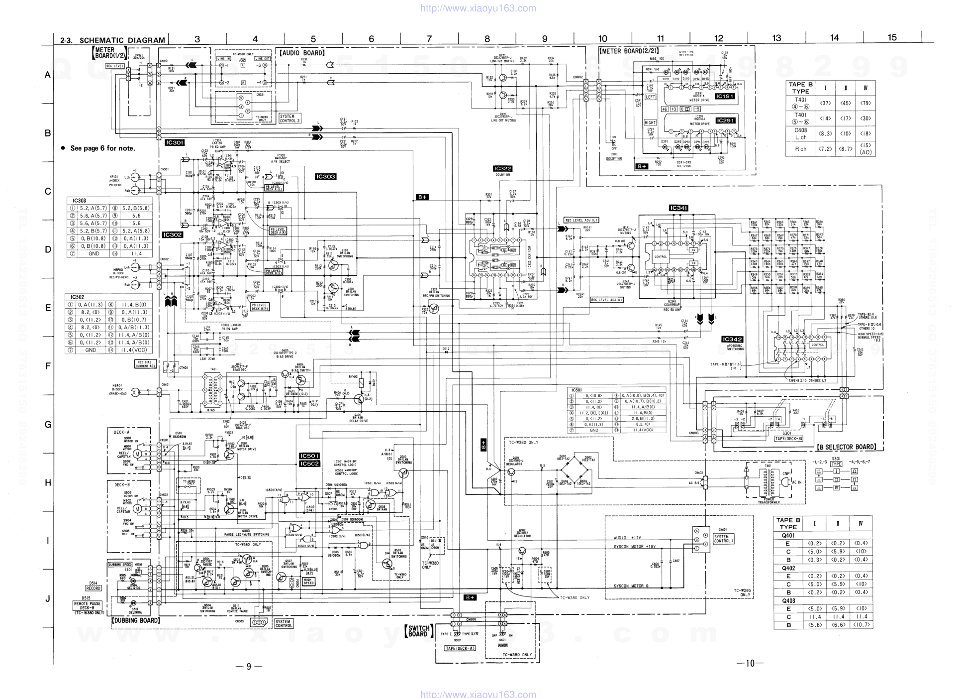 索尼SONY TC-W285电路图-4